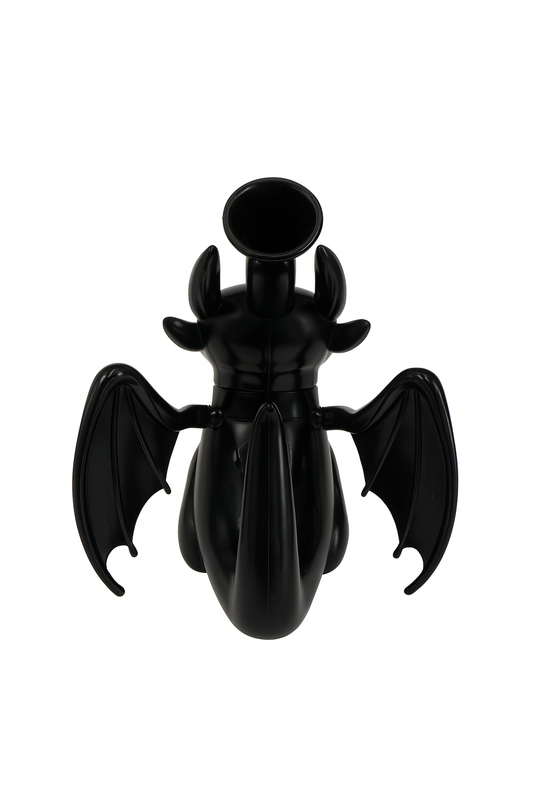 5.5" Black Dragon Silicone Water Pipe