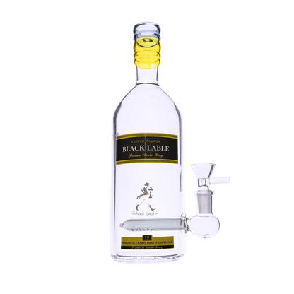 6″ Wine Bottle Design Glass Bong