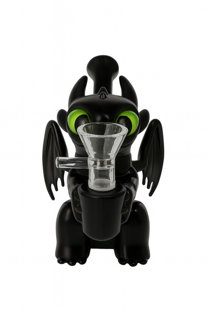 5.5" Black Dragon Silicone Water Pipe