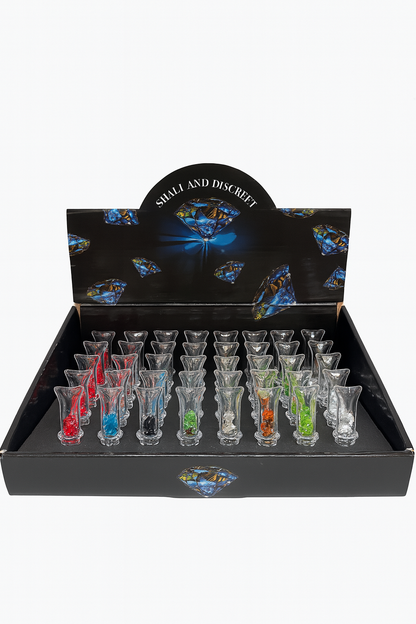 Glass Cigerette Filter tip with diamonds Crystal