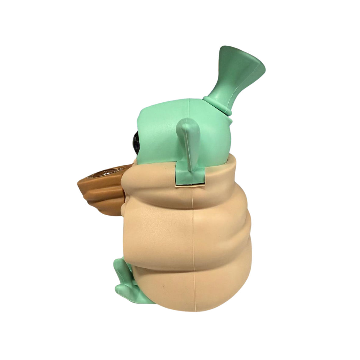 4.8'' Baby Yoda Silicone Water Pipe Assorted Solid  Colors 