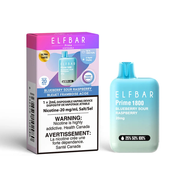 ELFBAR Prime 20mg - Blueberry Sour Raspberry
