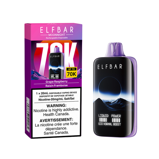 ELF Bar MoonNight 70K-Grape Raspberry