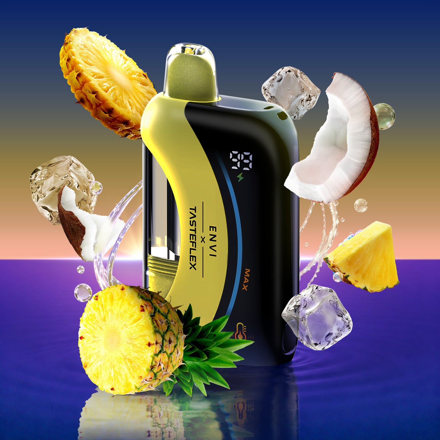 Pineapple Coconut Ice ENVI x Tasteflex Cresmo