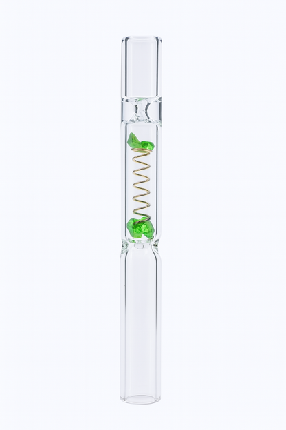 GLASS CIGARETTE HOLDER WITH SPRING