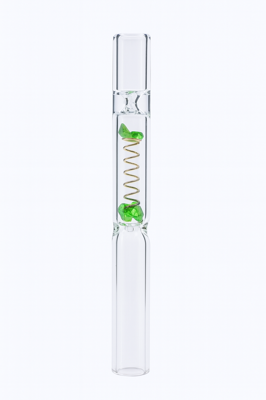 2 Pcs of GLASS CIGARETTE HOLDER WITH SPRING