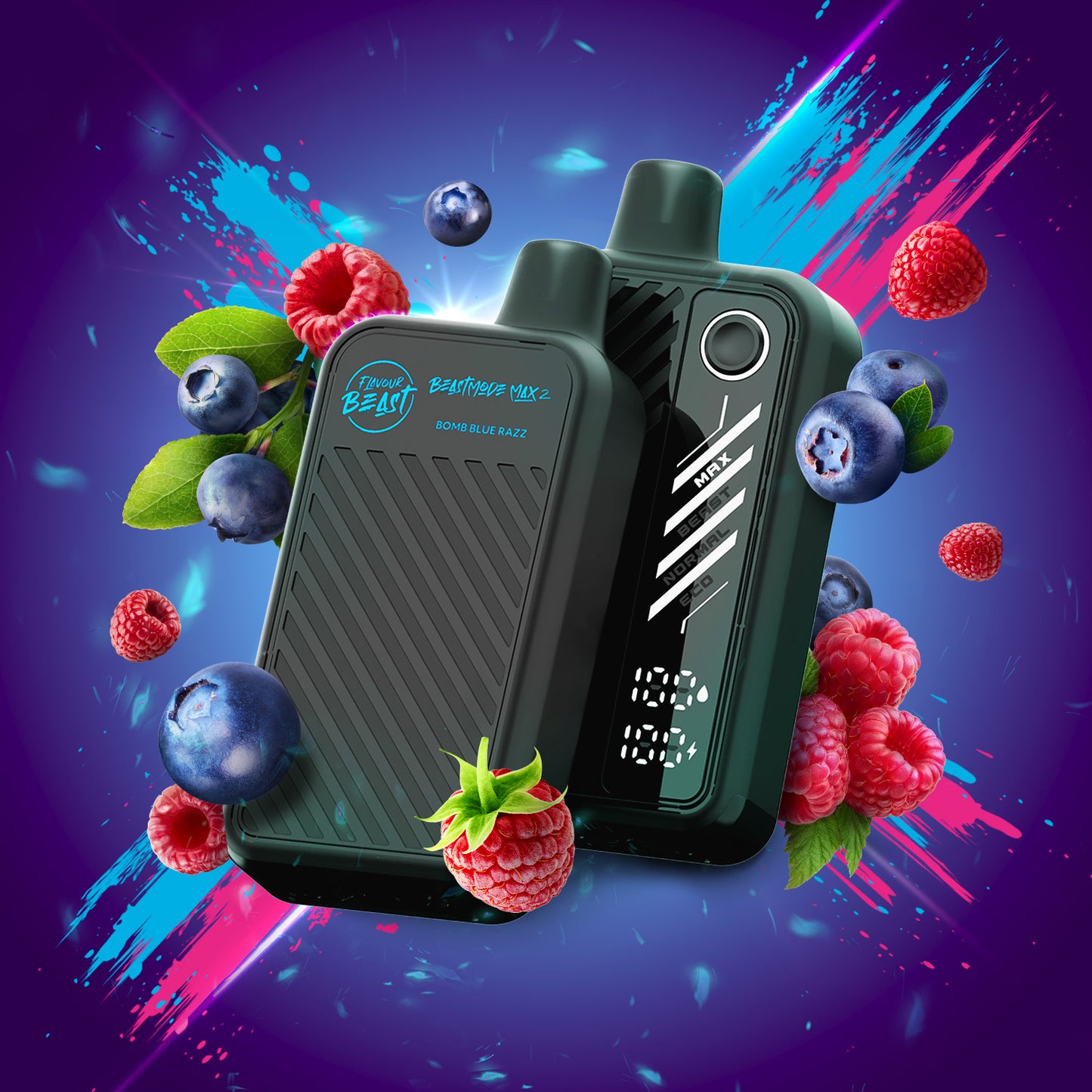 Flavour Beast Beast Mode Max 2 – Bomb Blue Razz
