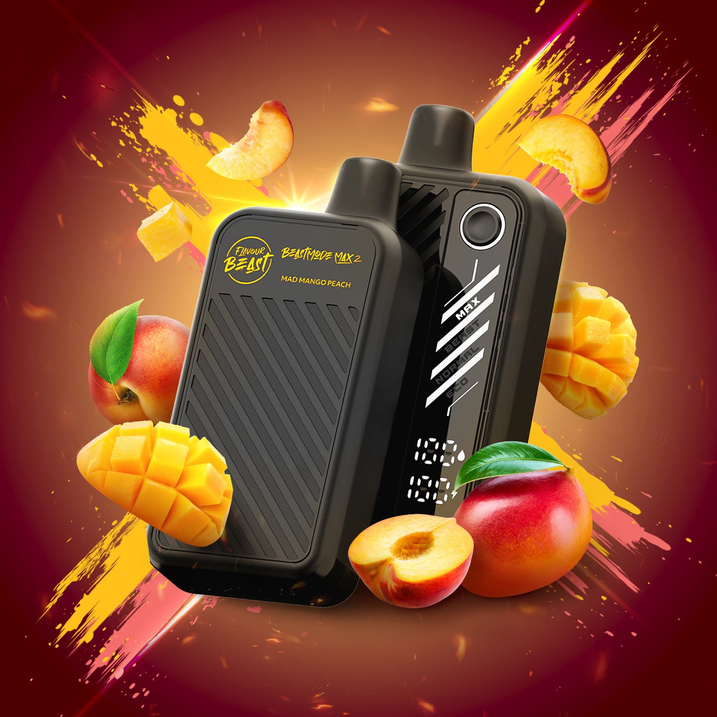 Flavour Beast Beast Mode Max 2-Mad Mango Peach