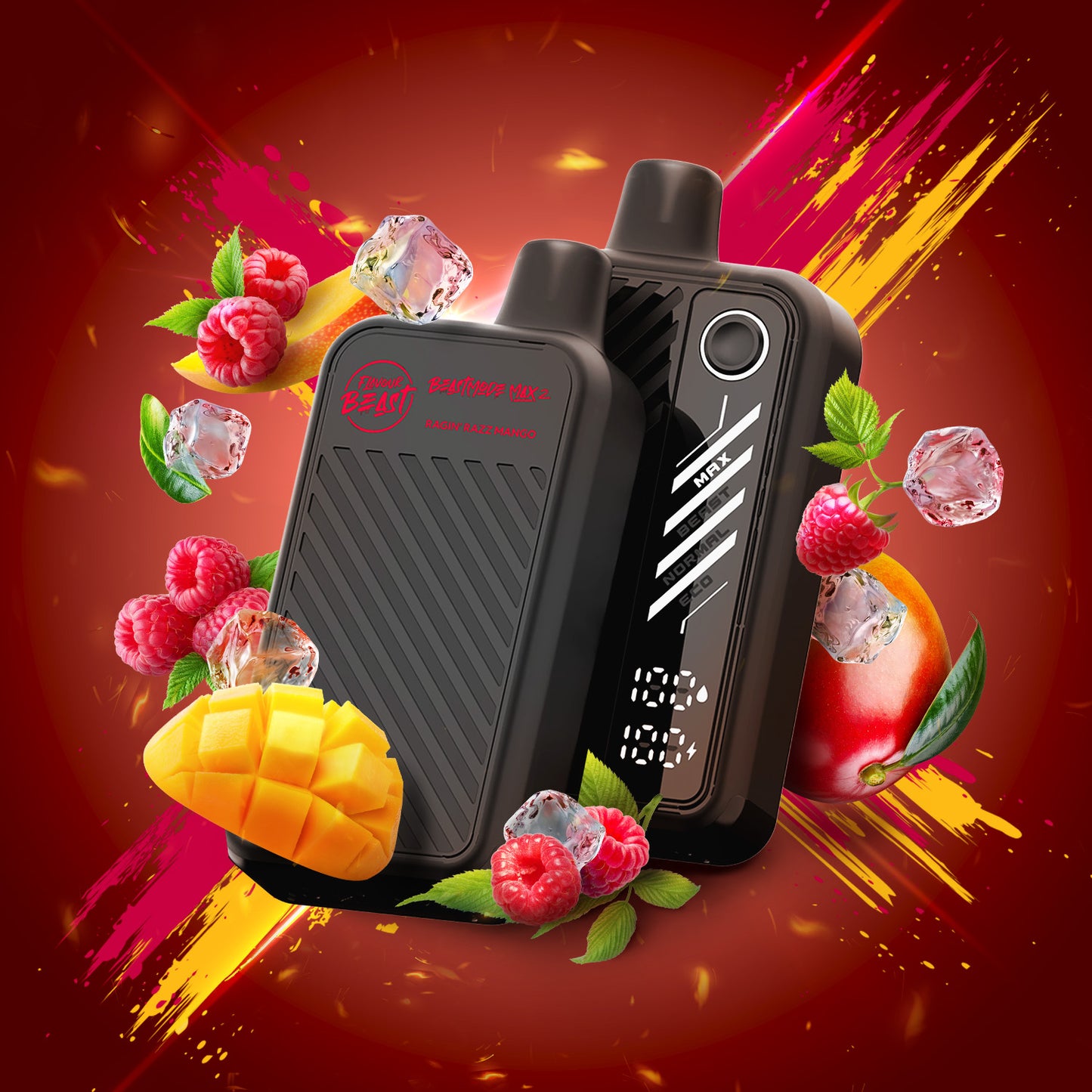 Flavour Beast Beast Mode Max 2-Ragin' Razz Mango