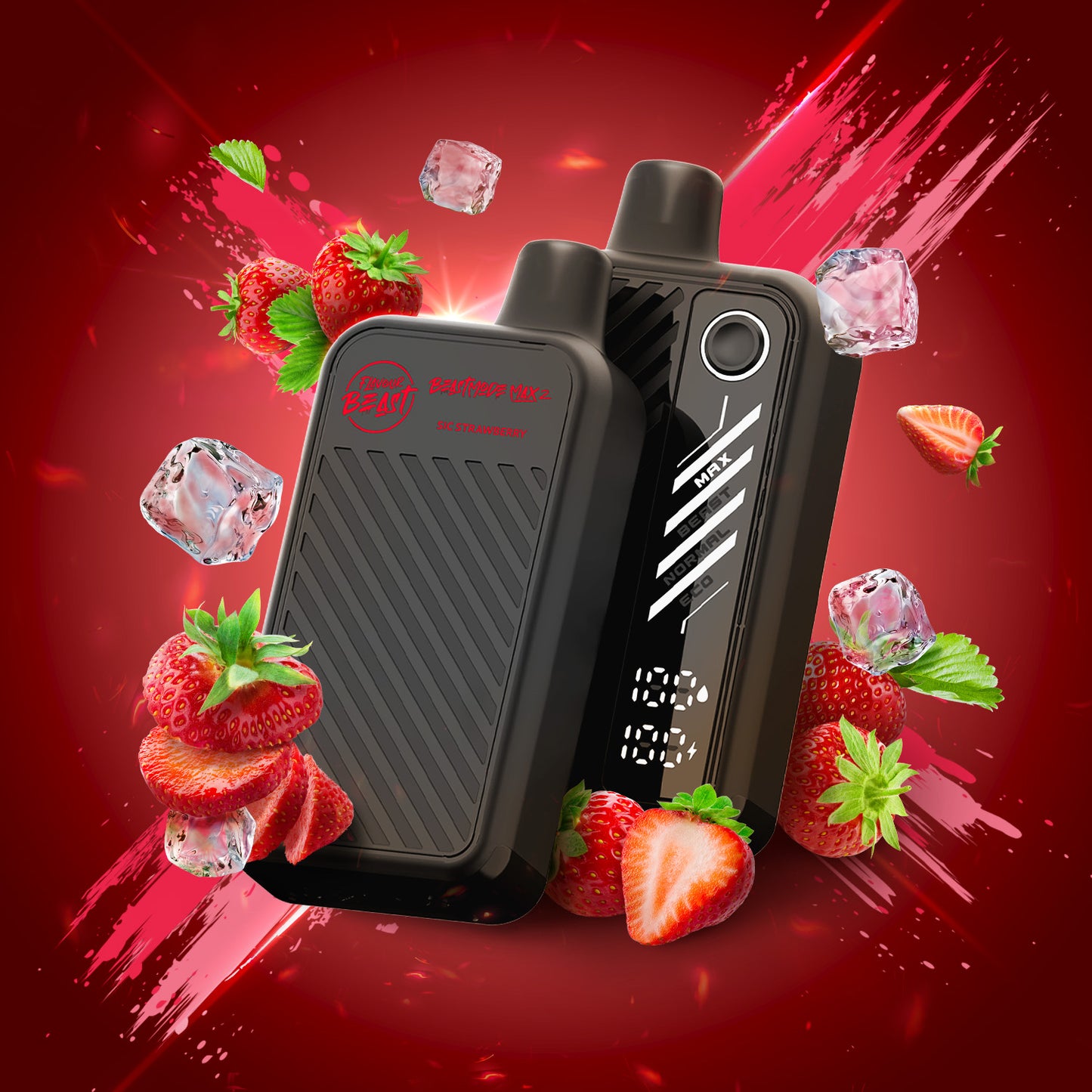 Flavour Beast Beast Mode Max 2-Sic Strawberry