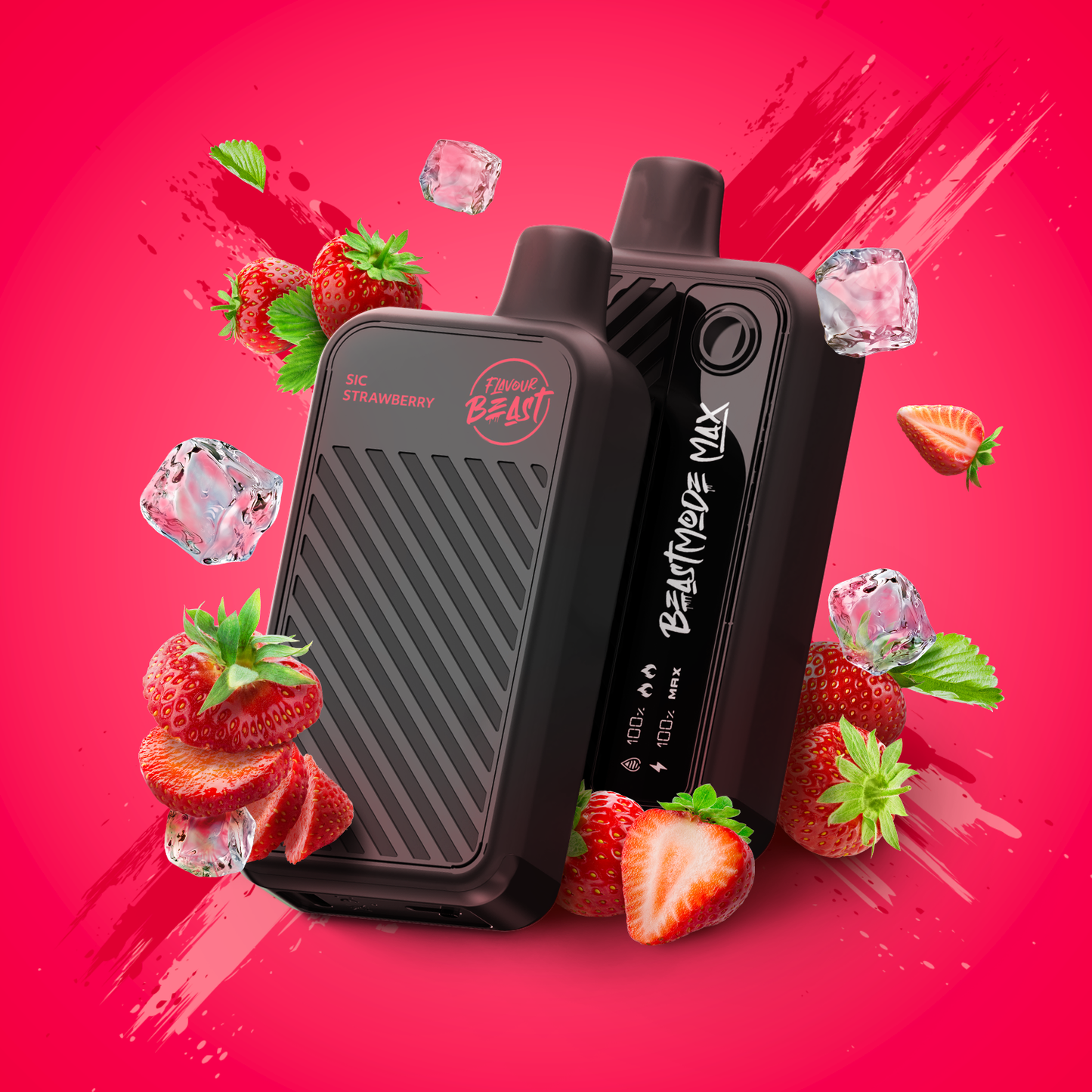 Flavour Beast Beast Mode Max-Sic Strawberry Iced