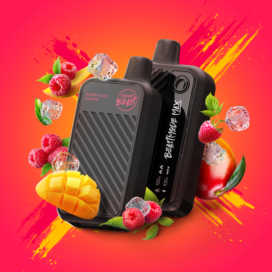 Flavour Beast Beast Mode Max – Ragin’ Razz Mango Iced