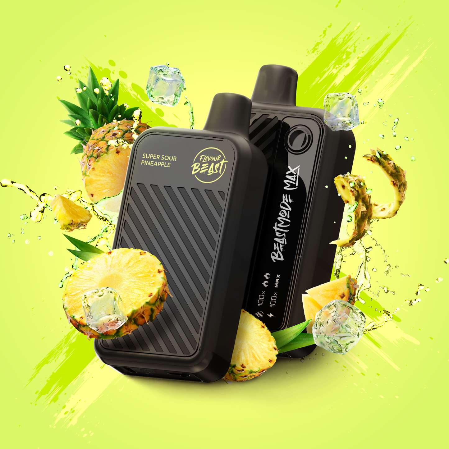 Flavour Beast Beast Mode Max- Super Sour Pineapple Iced