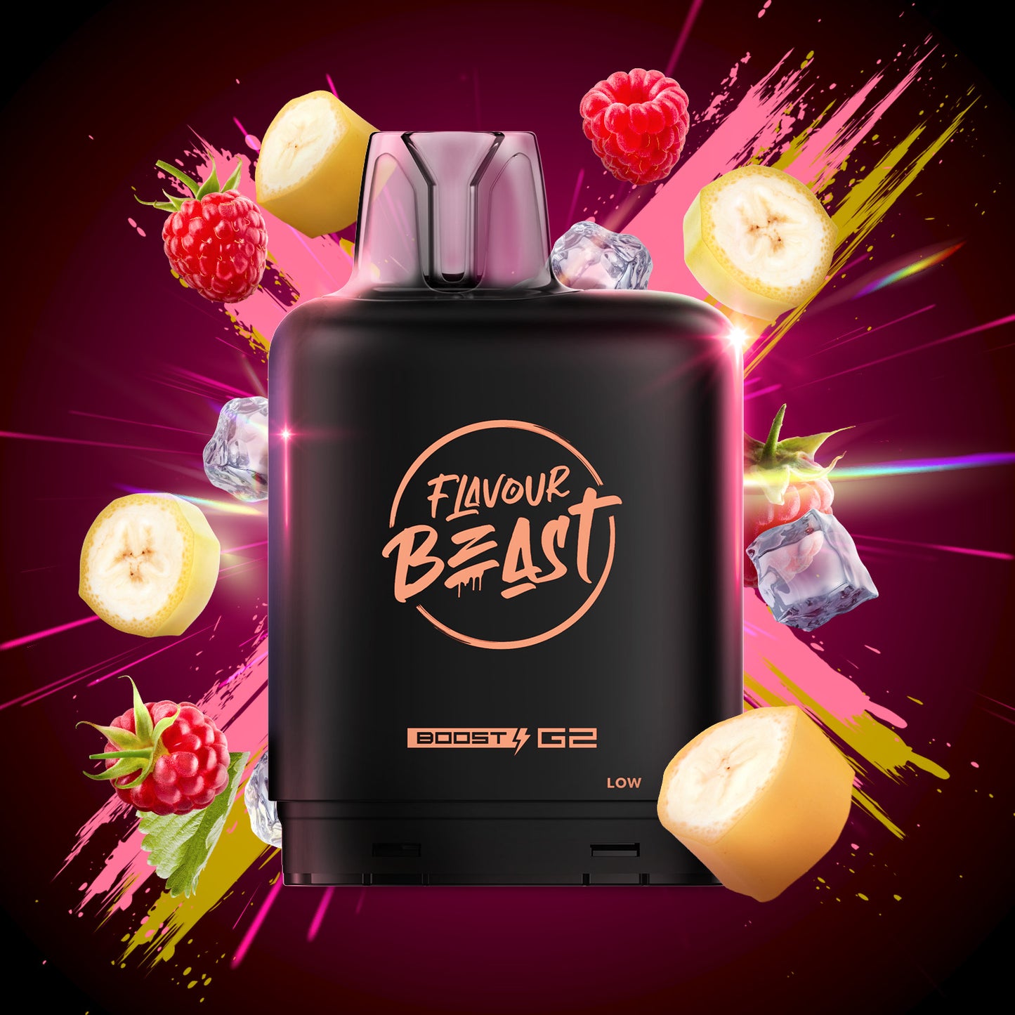 Level X Flavour Beast Boost G2 Pod - Banana Raspberry Iced