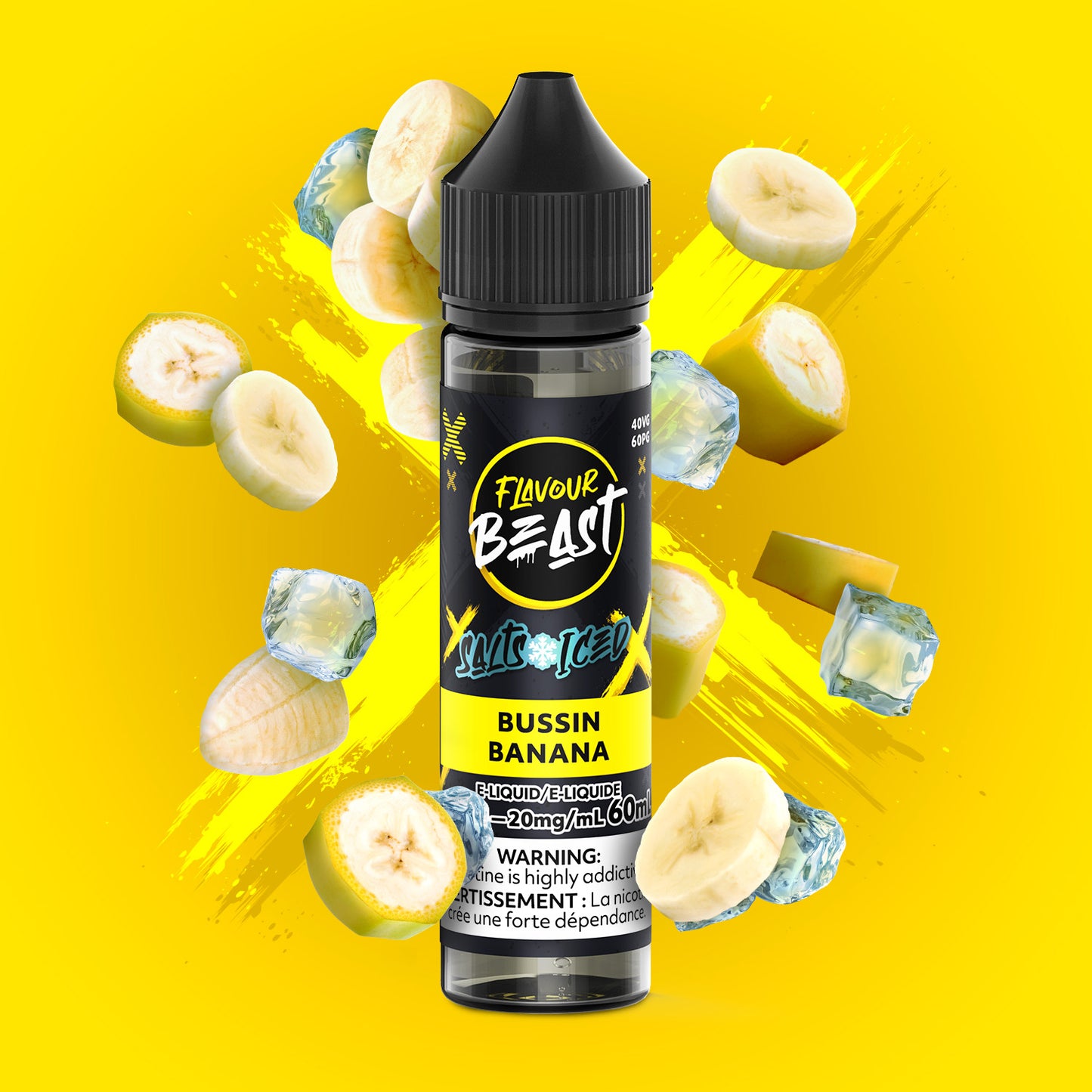 Flavour Beast E-Liquid - Bussin Banana Iced