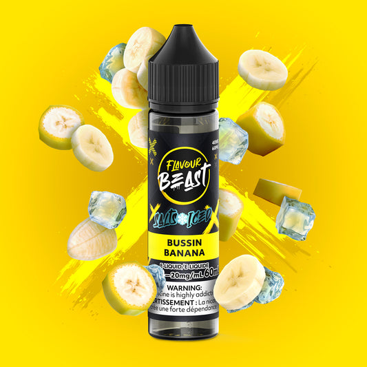 Flavour Beast E-Liquid - Bussin Banana Iced