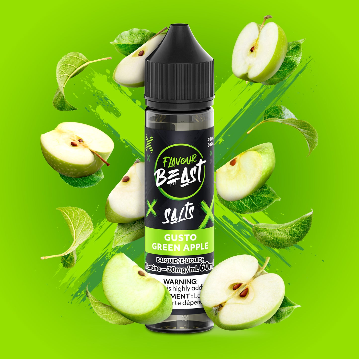 Flavour Beast E-Liquid - Gusto Green Apple