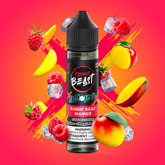 Flavour Beast E-Liquid - Ragin' Razz Mango Iced