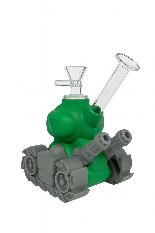 5.3 Inches Chariot Silicone Pipe W/ Glass Bowl