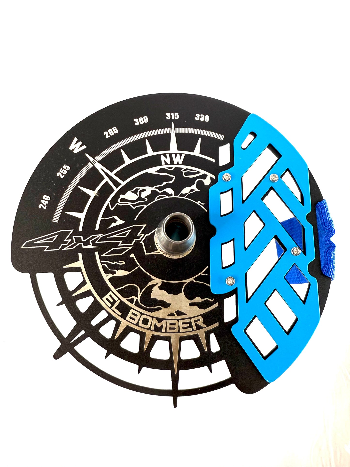 23" Mona Assorted Grooved Glass Base Multicolor Metal Body Single Hose Hookah