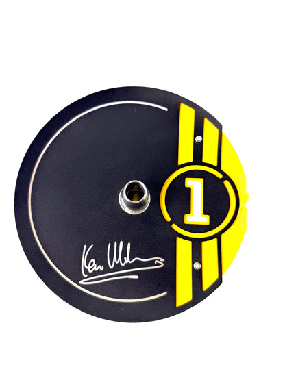 23" Mona Assorted Grooved Glass Base Metal Single Hose Hookah