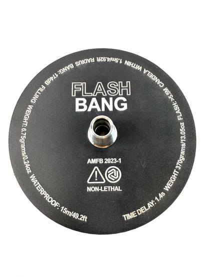 19" Flash Bang Clear Glass Base Single Hose Hookah