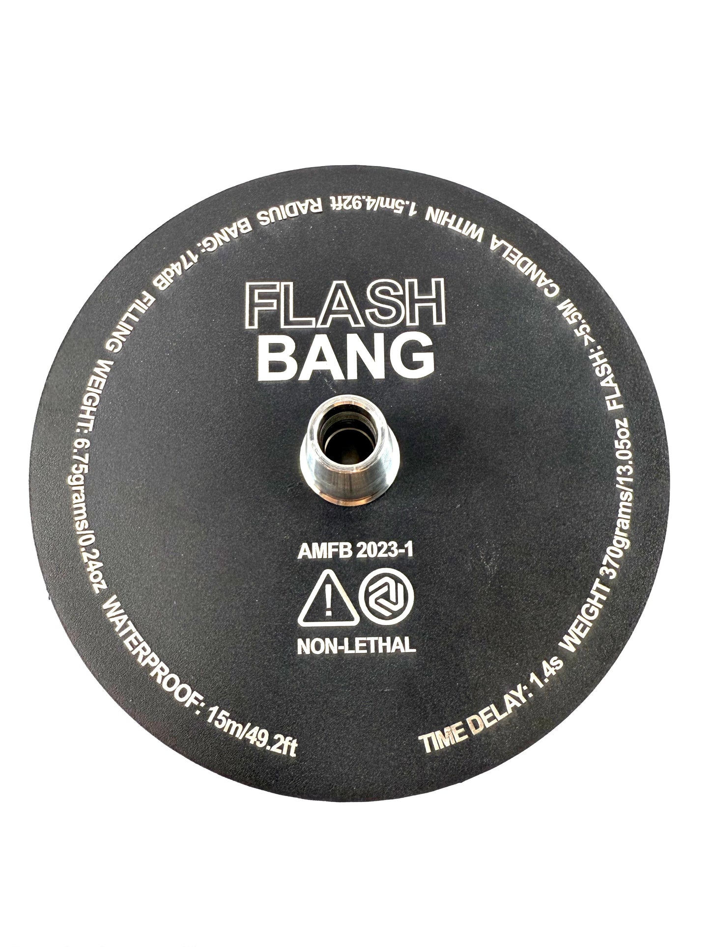 19" Flash Bang Clear Glass Base Single Hose Hookah