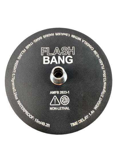 19" Flash Bang Clear Glass Base Single Hose Hookah