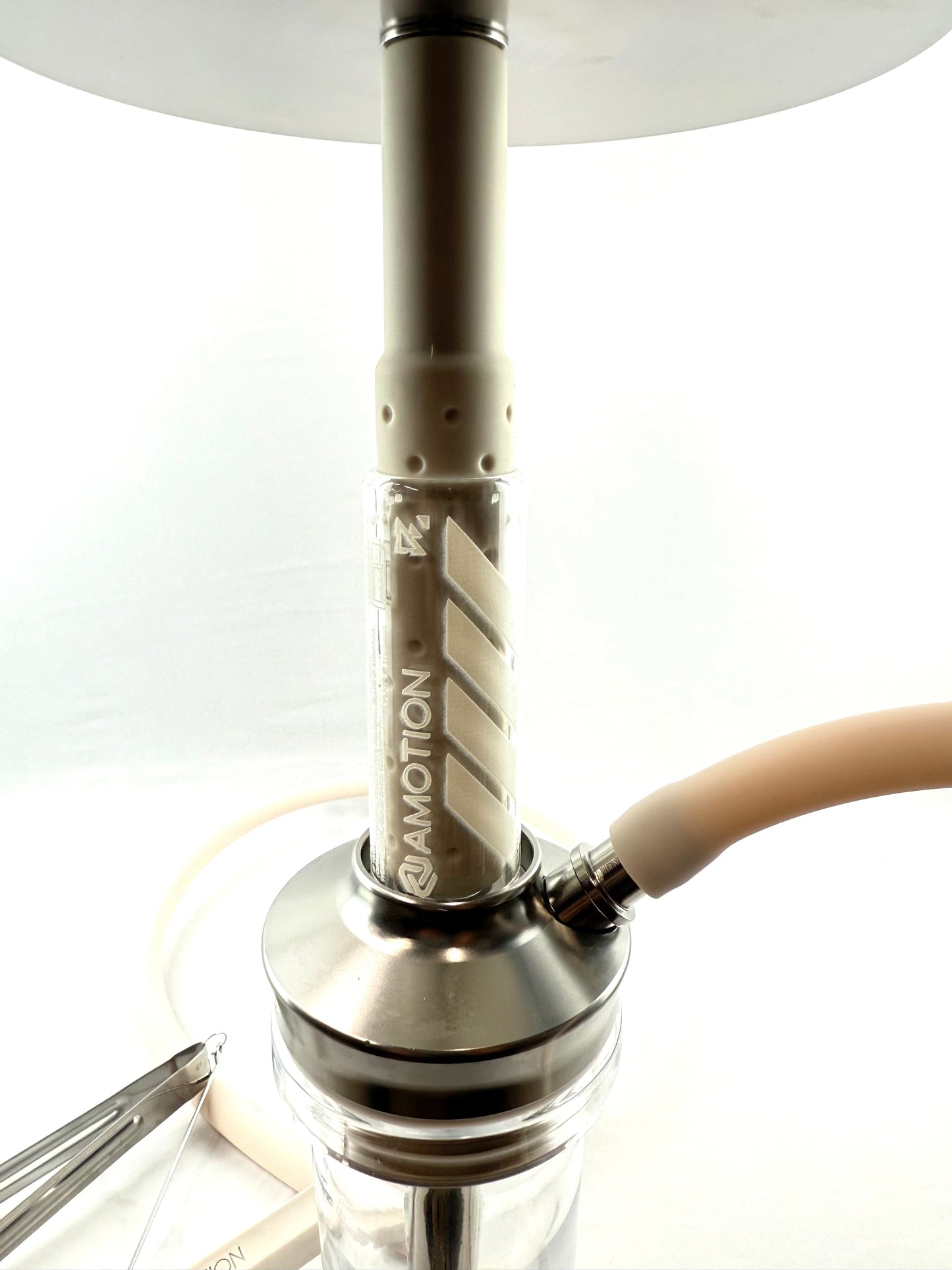 20" Mona Tapered Glass With Assorted Matt/Metal Color Body Single Hose Hookah