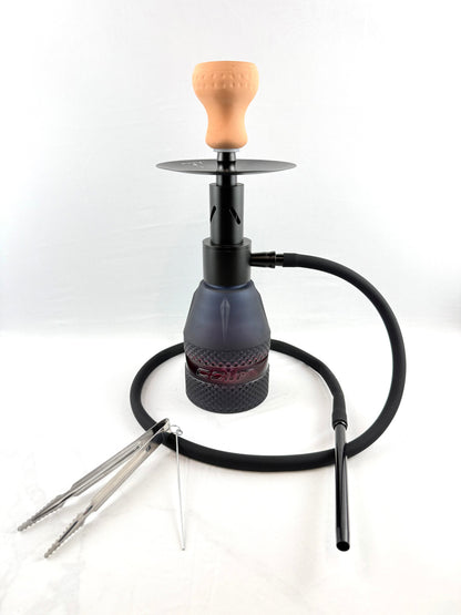 16" Mona Knurl Base Sleek Body Single Hose Hookah