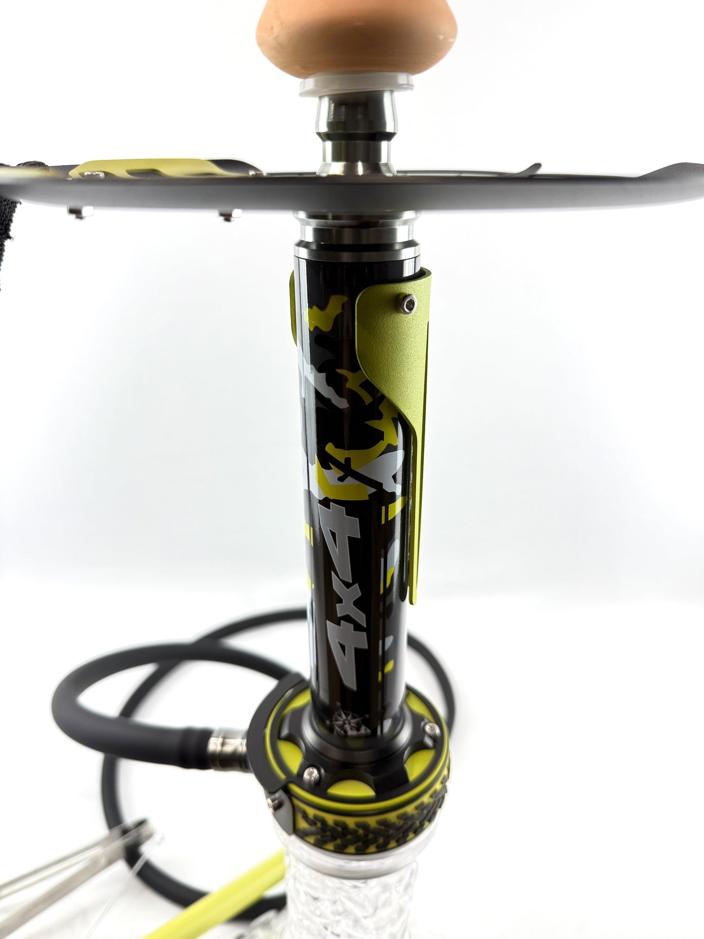 23" Mona Grooved Glass Base Camo Style Body Single Hose Hookah