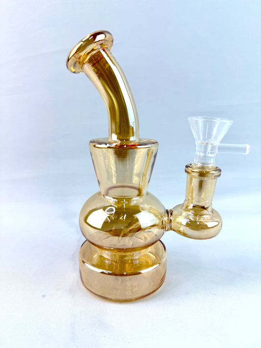 6" Electropated Conical Glass Bong