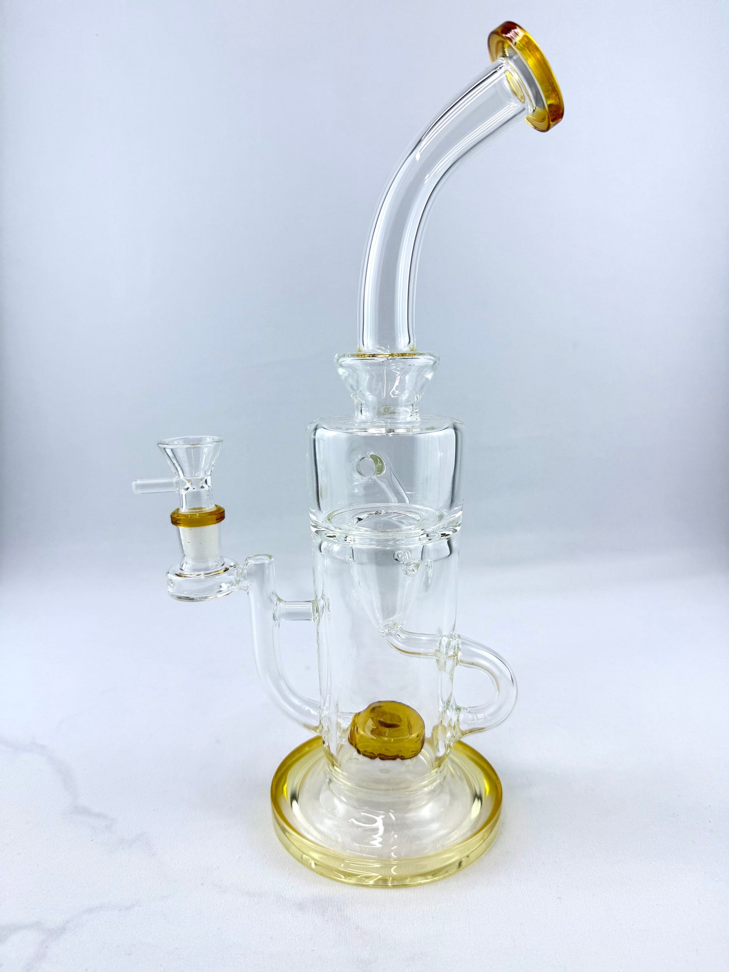 8" Shower Head Perc Glass Bong