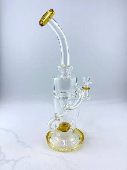 8" Shower Head Perc Glass Bong
