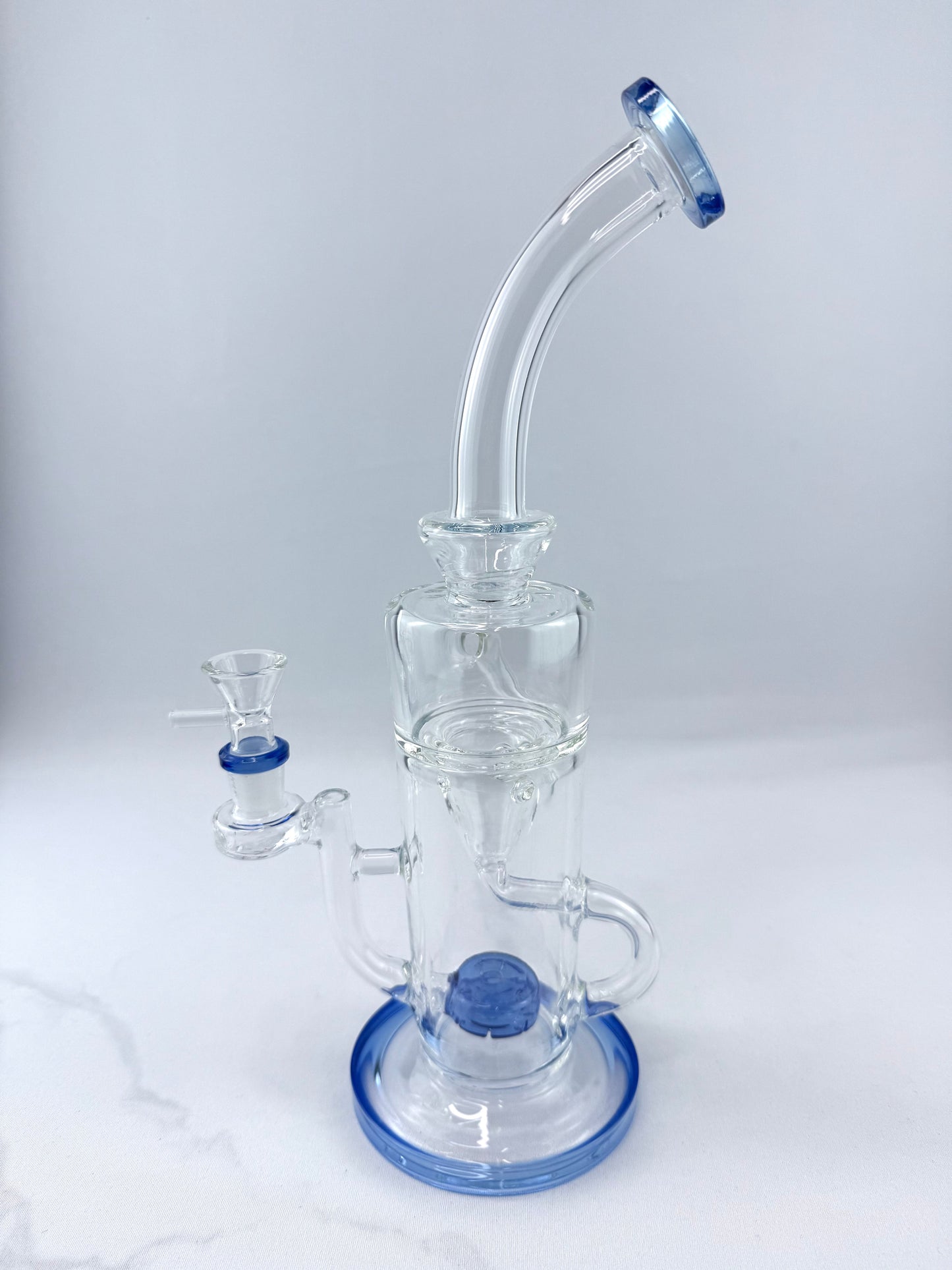8" Shower Head Perc Glass Bong