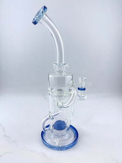 8" Shower Head Perc Glass Bong