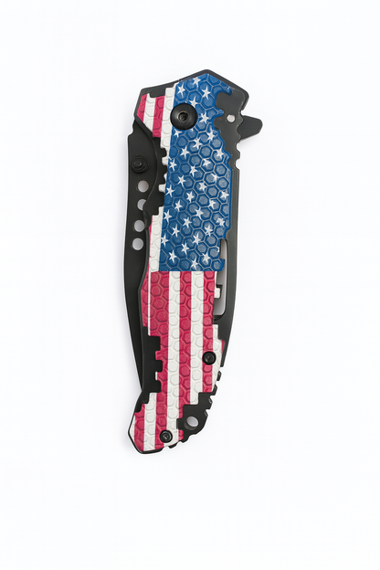 3" Black Blade / Flag Handle