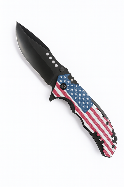 3" Black Blade / Flag Handle