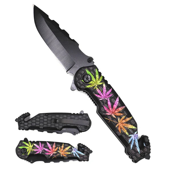 3.25" Black Blade 4.75" Orange and Black handle