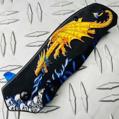 3" Blue Blade / Blue Dragon Handle