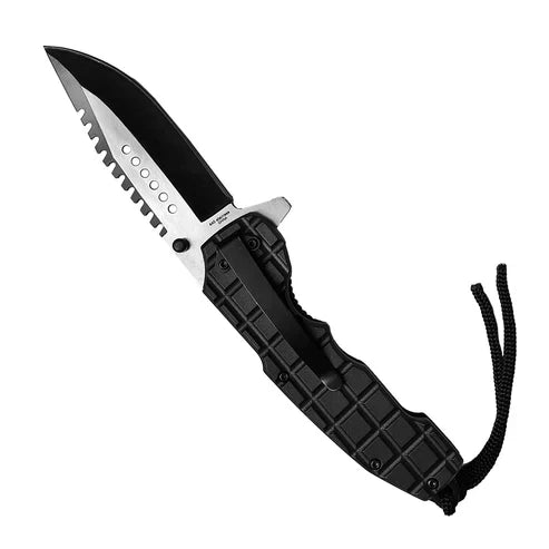 3" Black Blade / Shark Handle
