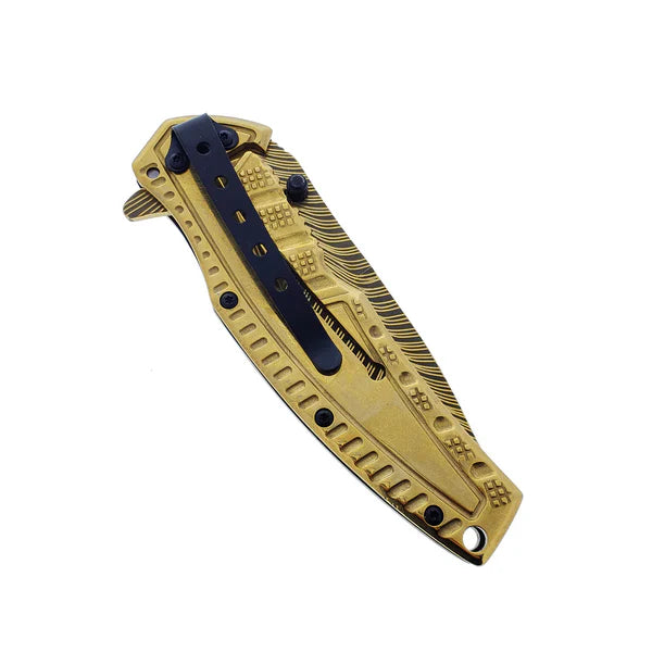 3" Gold Blade / Gold Handle