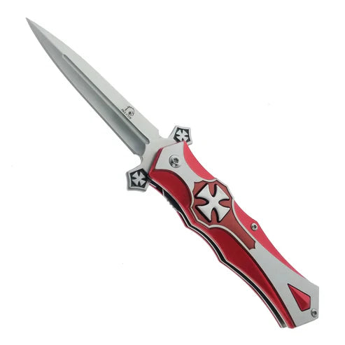 4" Silver Blade / Cross Handle
