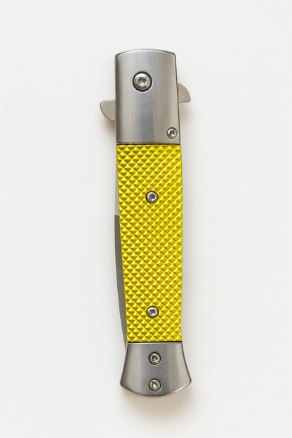 3 3/4" Chrome Blade / Gold Handle
