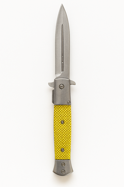 3 3/4" Chrome Blade / Gold Handle