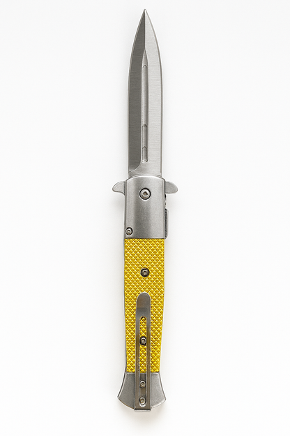 3 3/4" Chrome Blade / Gold Handle
