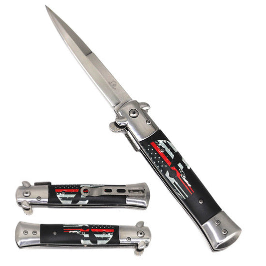 4" Silver Blade / Skull Handle