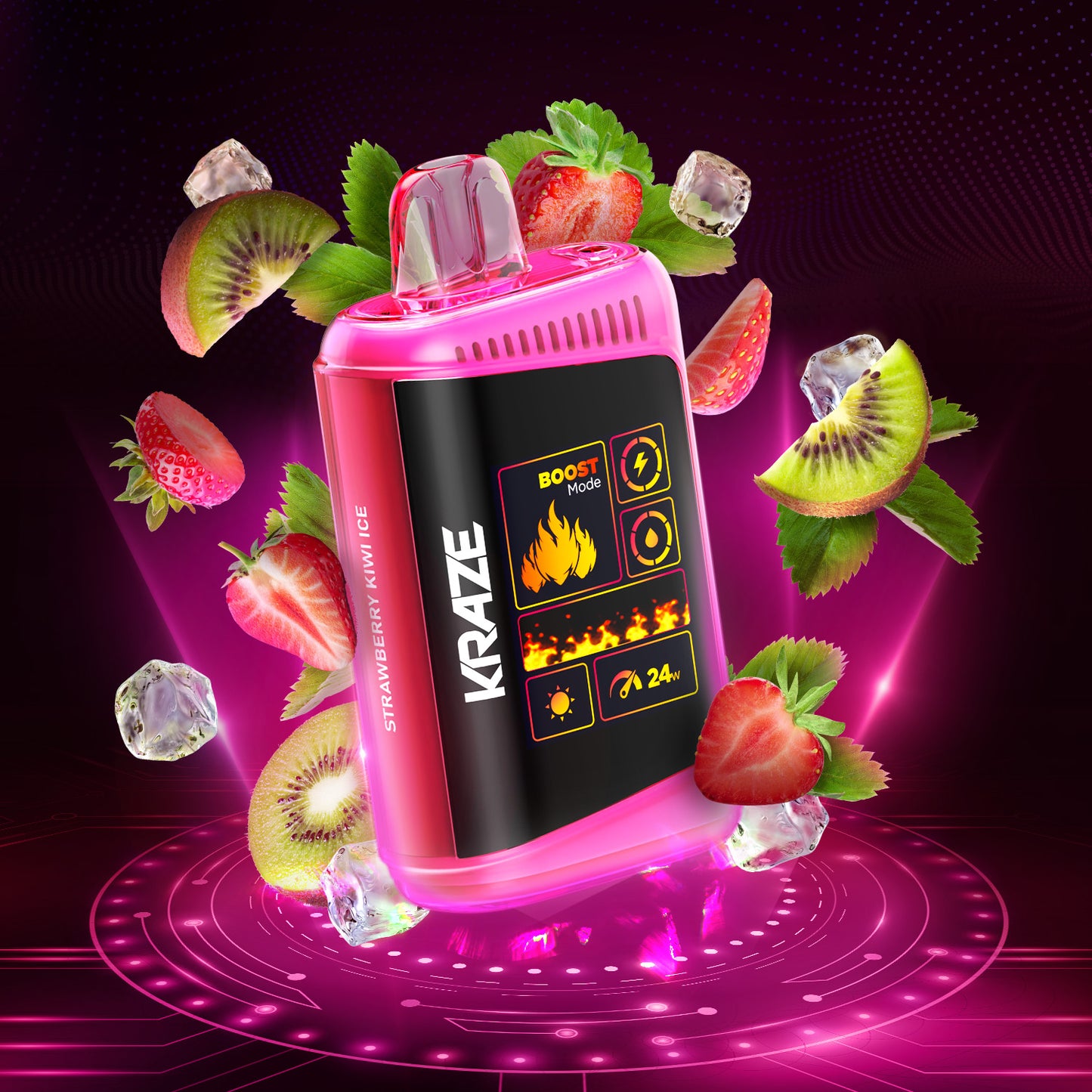 Kraze HD Mega – Strawberry Kiwi Ice