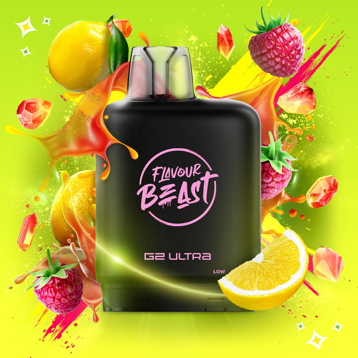 Level X Flavour Beast G2 Ultra - Sour Gushin S. Raspberry Lemon