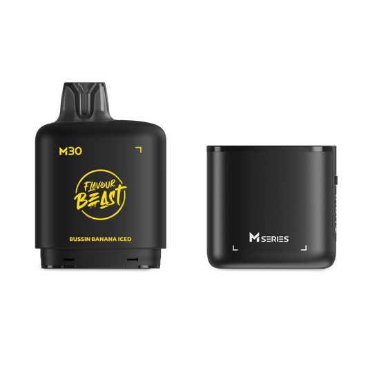 Level X Flavour Beast M Series Starter Kit - Bussin Banana Iced